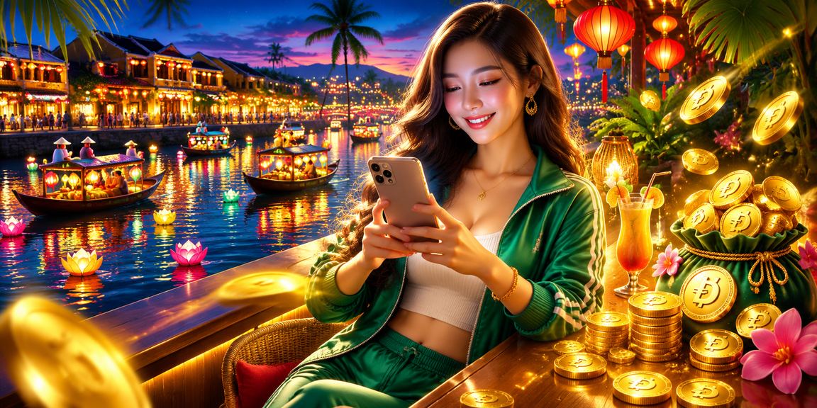 Người chơi tận hưởng lễ hội Tết Hội An trong không khí vui vẻ cân bằng